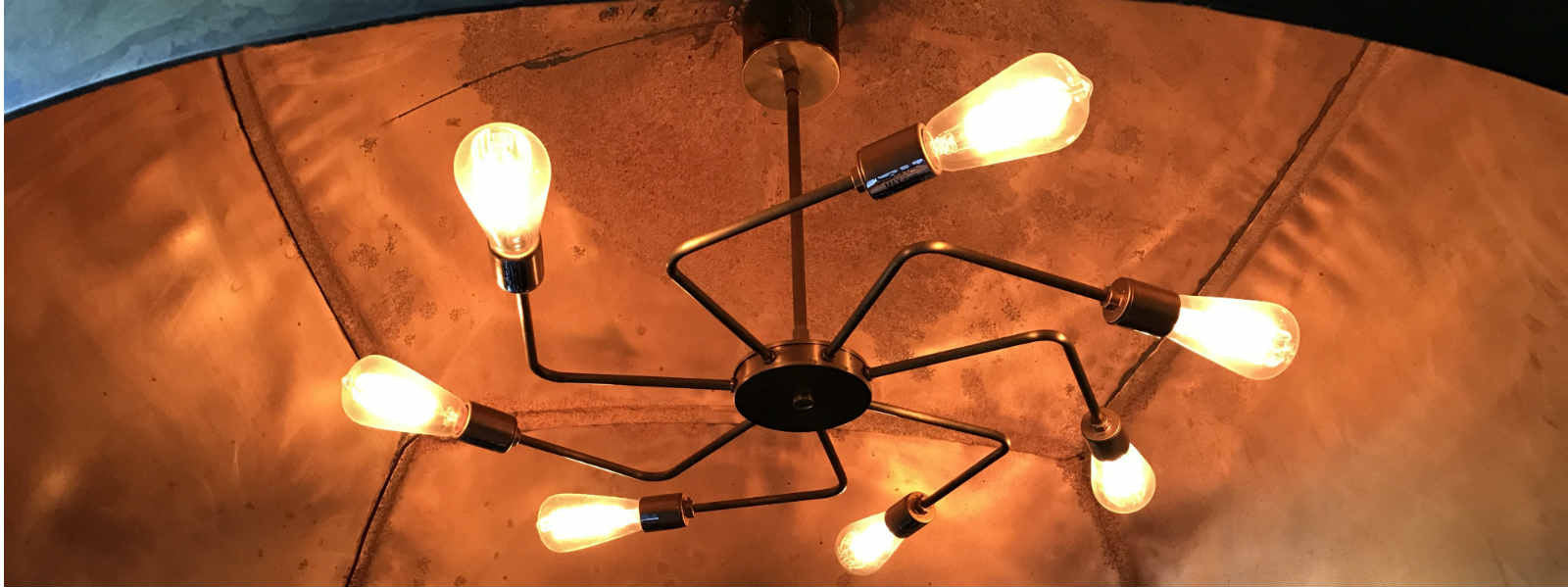 Edison 7 bulbs chandelier