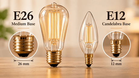 E26 vs. E12 Light Bulbs: What's the Difference? - Nostalgicbulbs.com