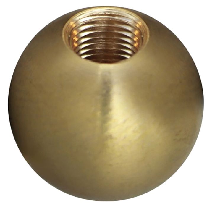 1" 1/8IP Turned Solid Brass Ball - Unfinished - Nostalgicbulbs.com