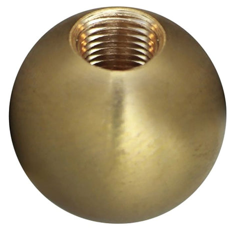 1" 1/8IP Turned Solid Brass Ball - Unfinished - Nostalgicbulbs.com