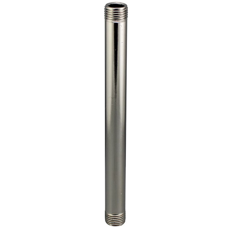 Outside Threaded Steel Pipe - Polished Nickel Finish - 2 - 12"