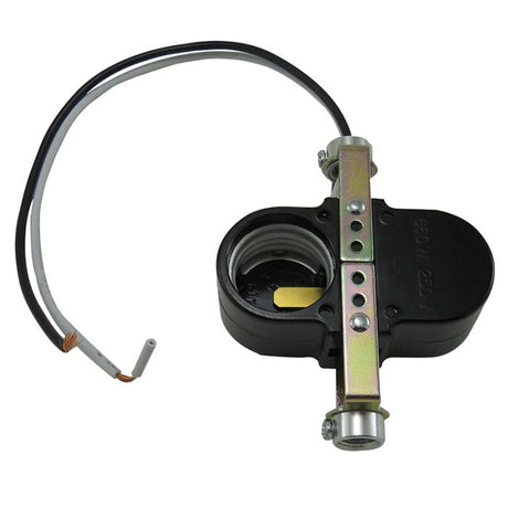 2 - Light Medium Base Socket Cluster – Phenolic Offset w/ Hickey, 660W 250V Lamp Holder - Nostalgicbulbs.com