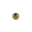 3/8 Inch Diameter 8/32 Tap Turned Solid Brass Ball - Unfinished - Nostalgicbulbs.com
