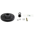 5" Ribbed Canopy Kit - Black Steel Ceiling Canopy with Hardware - Nostalgicbulbs.com
