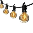 50 ft. String Patio Lights - Candelabra (E12) Base - With LED Globe Bulbs - Nostalgicbulbs.com