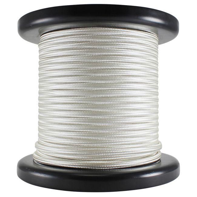 Antique Style Rayon Covered Wire – 100 FT Spool – Cream – 18 AWG