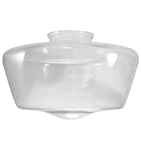 6" Fitter Clear Seedy Glass - 14" Schoolhouse Globe - Nostalgicbulbs.com
