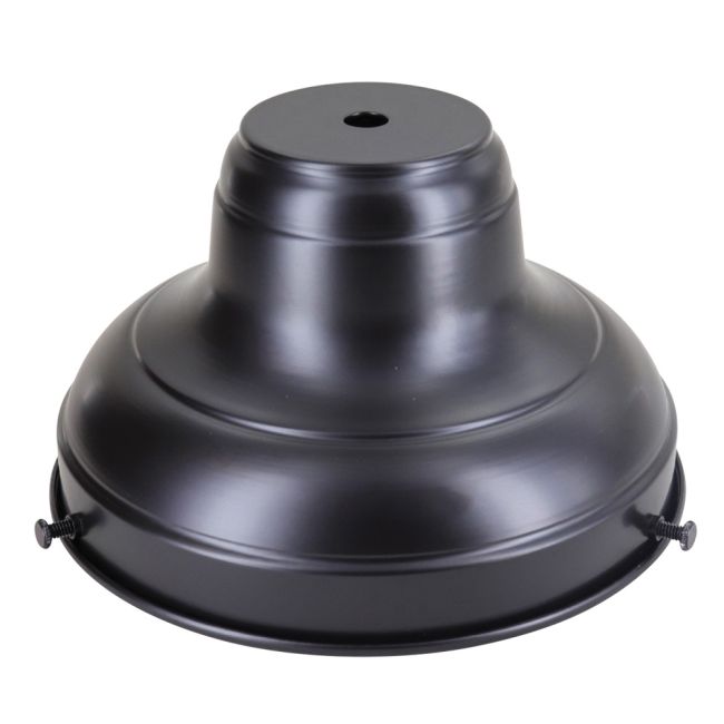 6" Lip Fitter Glass Holder - Black Steel | 1/8 IPS Shade Holder - Nostalgicbulbs.com