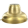 6" Lip Fitter Glass Holder - Solid Brass - Unfinished - 3 Set Screws - Nostalgicbulbs.com