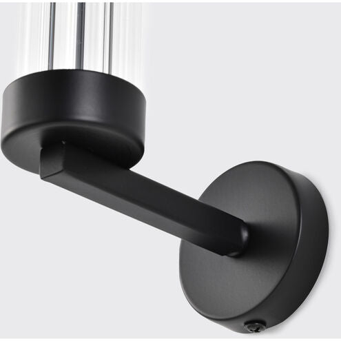 Wall Sconce in Matte Black Finish