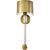 8 Inch Wall Light in Natural Brass Finish