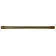 8 Inch Brass Plated Finish Pipe with 1/8 IPS - Thread - Nostalgicbulbs.com