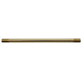 8 Inch Brass Plated Finish Pipe with 1/8 IPS - Thread - Nostalgicbulbs.com