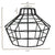 Black Bulb Cage with Dimensions 