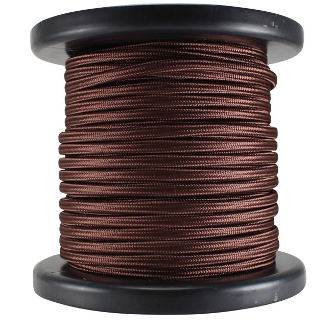 Antique Style Rayon Covered Wire - 100 FT Spool - Bronze