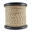 Camel Color Cloth Covered Twisted Cord - 100 foot spool - 18 AWG - Nostalgicbulbs.com