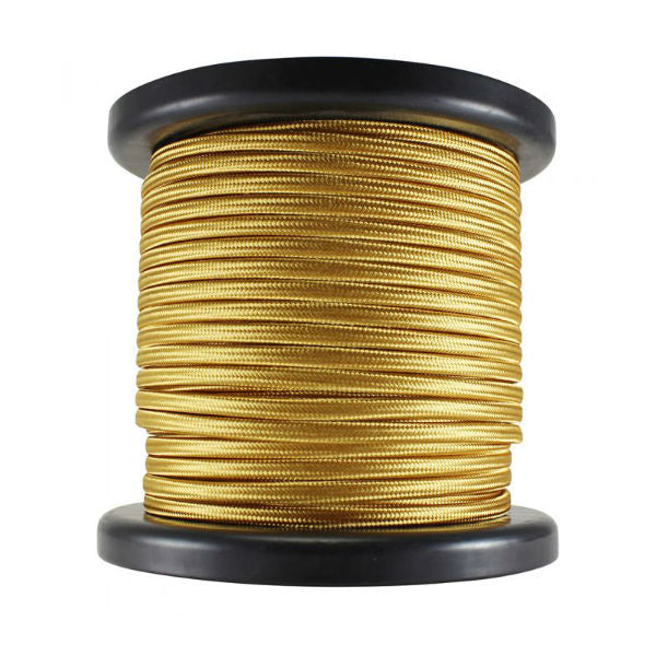 Gold Parallel SPT-1 Rayon Covered Lamp Cord