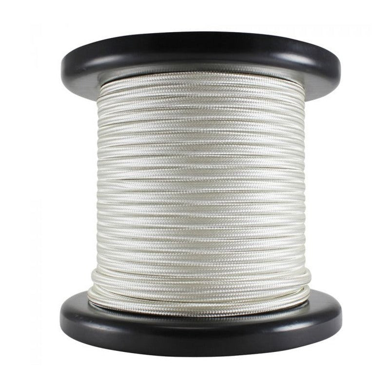Cream Parallel (Flat) Rayon Covered Lamp Wire