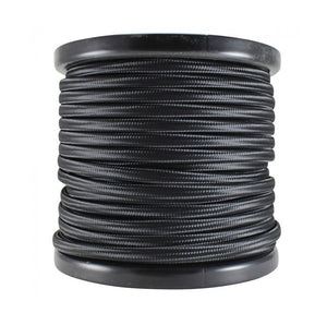 Black Rayon Covered Parallel Lamp Wire SPT-1