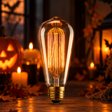 Classic Edison Bulb in Halloween theme