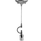 1-Light Lamp Shade Pendant Adapter - Polished Nickel