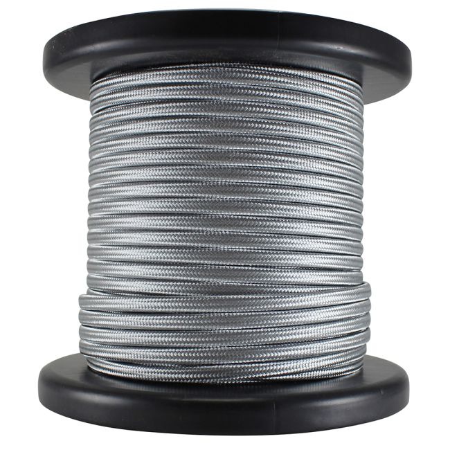 Antique Style Rayon Covered Wire - 100 FT Spool - Silver
