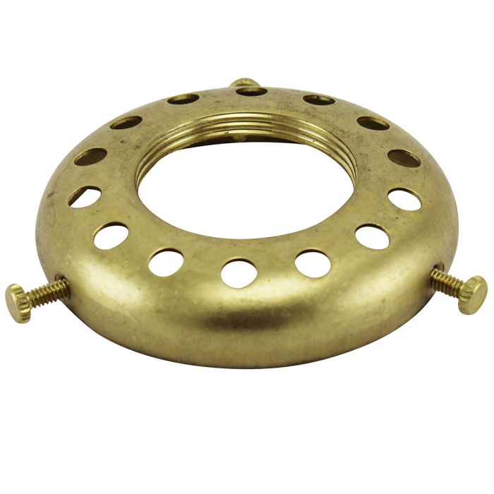 Solid Brass 2-1/4 inch Shade Holder- Nostalgicbulbs.com