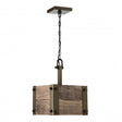 Aged Wood 1-Lights Mini Pendant - Nostalgicbulbs.com