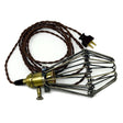 Antique Brass Dimming Hanging Lamp with Cage - Nostalgicbulbs.com