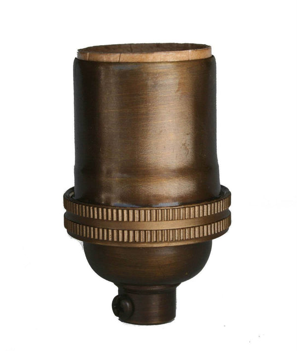 Antique Brass Light Bulb Socket | Medium (E26) Base - Nostalgicbulbs.com