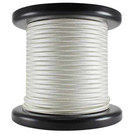Antique Style Rayon Covered Wire – 100 FT Spool – Cream – 18 AWG - Nostalgicbulbs.com