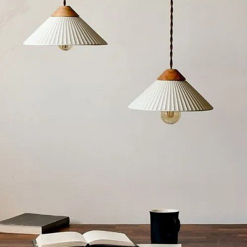 Artisan Concrete Summit Mountain Pendant Fixture - Cream White - Nostalgicbulbs.com