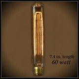 Beacon Tube Nostalgic Bulb - 60 Watt - 7.4 in Length - Amber - Nostalgicbulbs.com