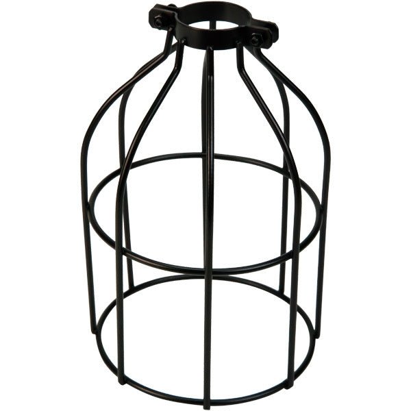 Bulb Protection Black Open Style Bulb Guard | Metal Light Bulb Cage - Nostalgicbulbs.com