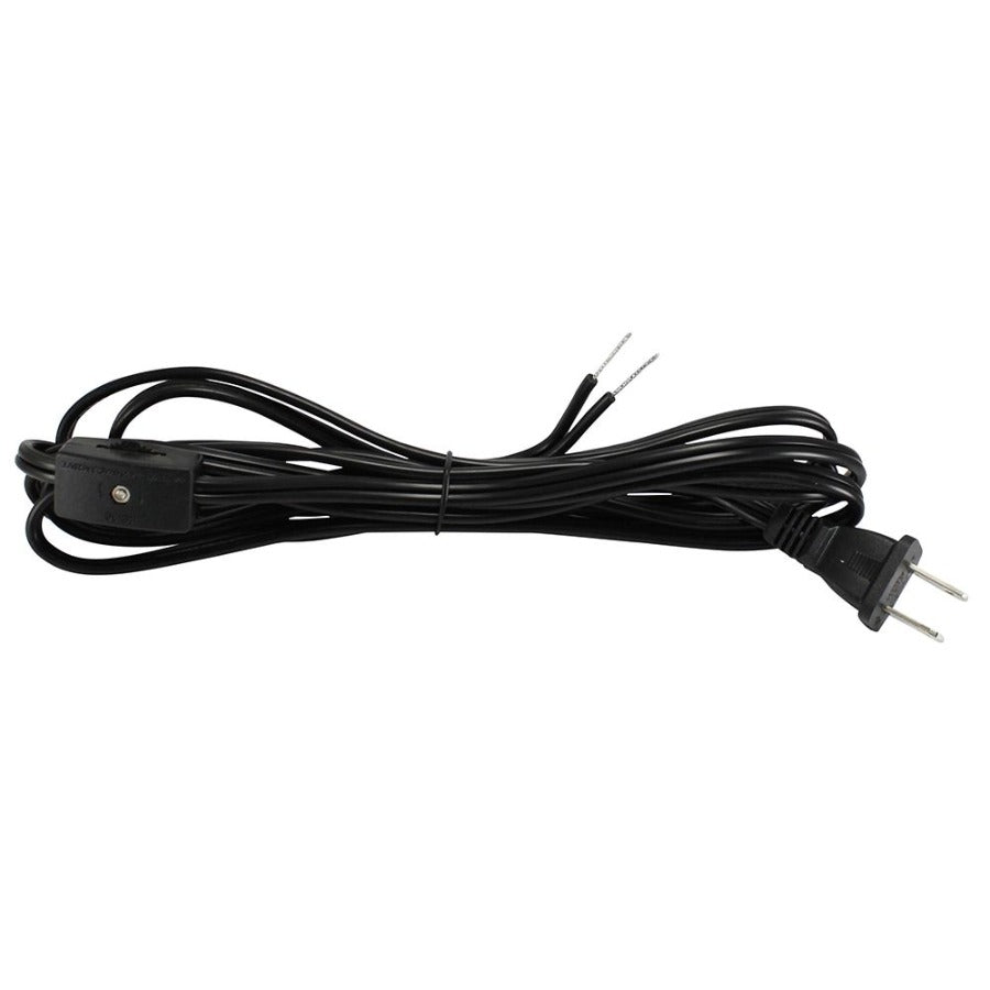 Black Cord set with Plug and on/off switch | SPT-1 – Nostalgicbulbs.com