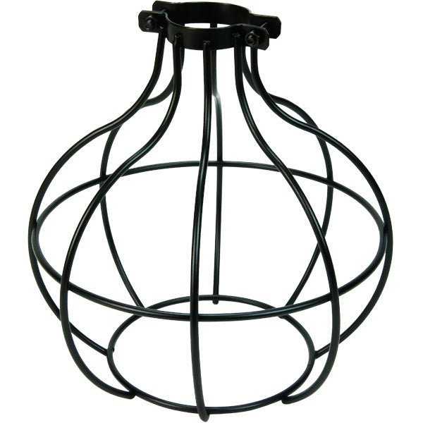Bulb Protection Black Sphere Style Bulb Guard | Metal Light Bulb Cage - Nostalgicbulbs.com