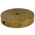 Brass Table Lamp Base - 5" Diameter - Unfinished Solid Brass - Nostalgicbulbs.com