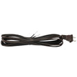 Brown Parallel Cord set with Molded Plug - 8 ft. - 10 ft. - Nostalgicbulbs.com