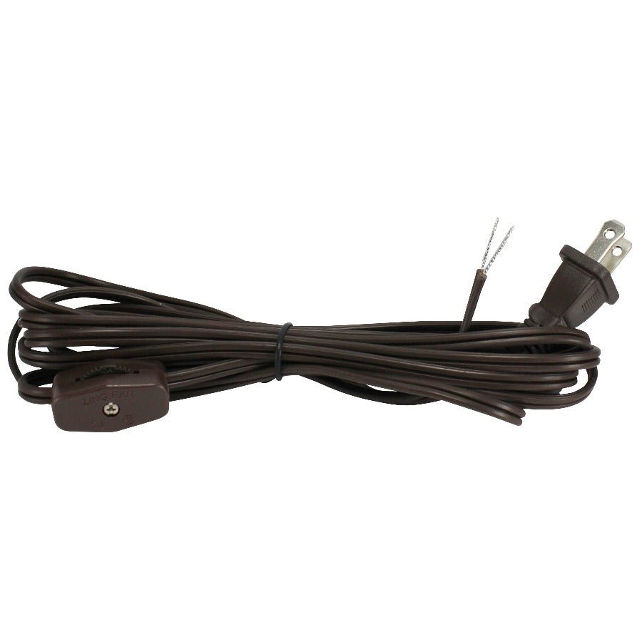 Brown Cord set with a Plug and on/off switch | SPT-1 – Nostalgicbulbs.com