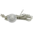 Clear Euro Style Floor Switch Cord Set with Clear Silver Wire – 11 ft - Nostalgicbulbs.com