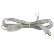 Clear Lamp Cord with Switch and Molded Plug - 11 ft. - SPT - 2 - Nostalgicbulbs.com