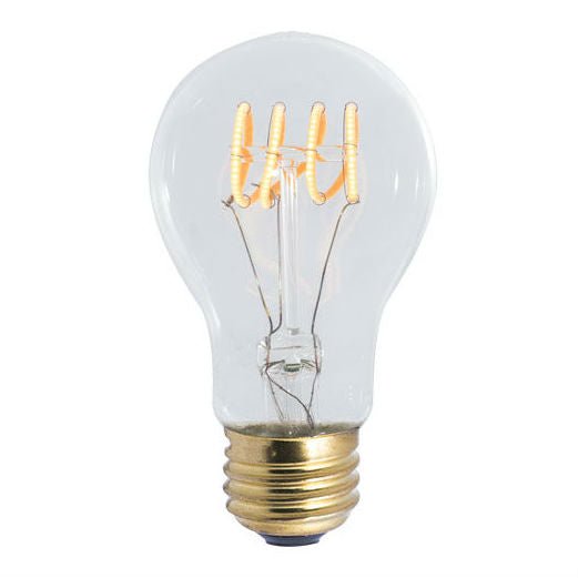Quad Loop LED Filament Vintage A19 Bulb | Dimmable E26 Bulb ...
