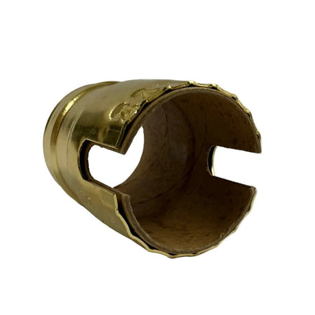 Double Slot Metal Shell - Polished Gilt - Nostalgicbulbs.com