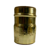 Double Slot Metal Shell - Polished Gilt - Nostalgicbulbs.com