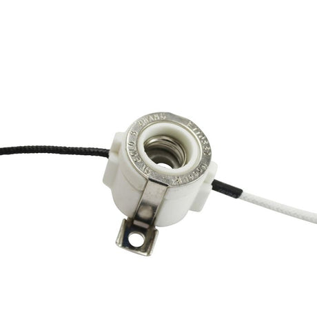 E11 Mini - Can Halogen Socket with Leads – Slim Screw Base 1000W 250V - Nostalgicbulbs.com