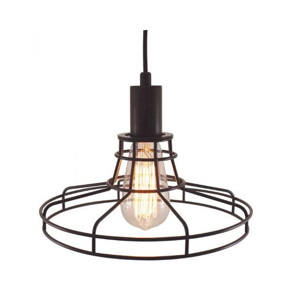 Black Metro Cage Pendant Lamp | Edison Light Fixtures – Nostalgicbulbs.com