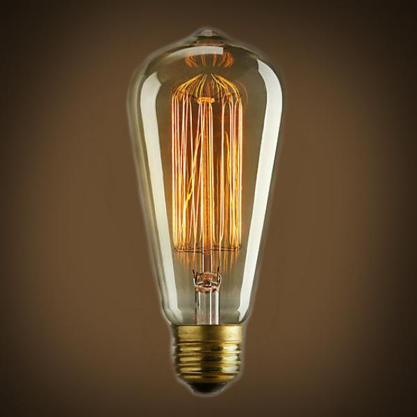 Light Bulbs - Jim Lawrence - BC (B22) LED Soft Coil Vintage Squirrel Cage Bulb - Squirrel Cage Vintage Bulb | LED Lamps | Jim Lawrence - BULBBCLEDSCVT