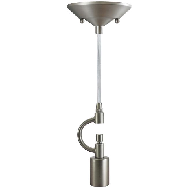 1-Light Lamp Shade Pendant Adapter – Satin Nickel – 7" H