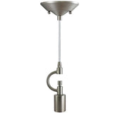 1-Light Lamp Shade Pendant Adapter – Satin Nickel – 7" H