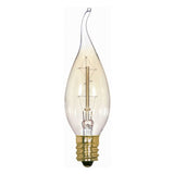 Flame Tip Carbon Filament Vintage Light Bulb - Clear 25 Watt - Nostalgicbulbs.com